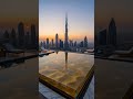 ✨ NO WAR| PEACE | Flooding Dubai Sky Pool with Golden Sand Resin | NO WAR | ASMR Epoxy