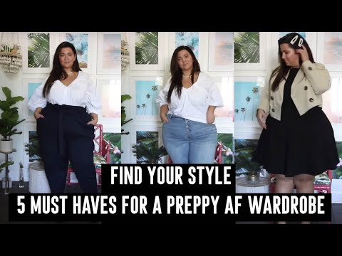 plus size preppy style