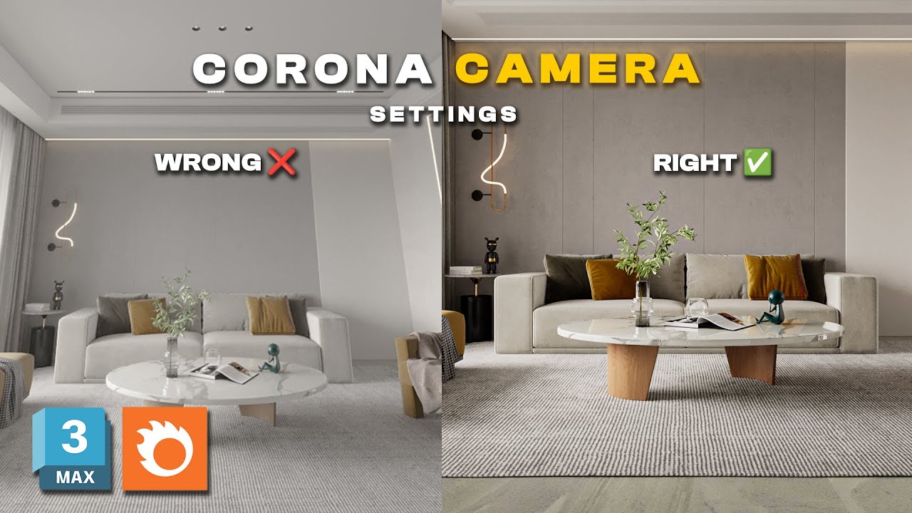 STOP OVEREXPOSED RENDERS! ⚠️ CORONA CAMERA SETTINGS EXPLAINED