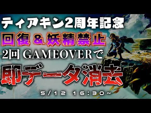 回復禁止】2回死んだら即データ消去でティアキンをクリアする【2周年