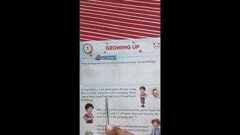 class 2nd [EVS]- Chapter-1st (Growing Up)