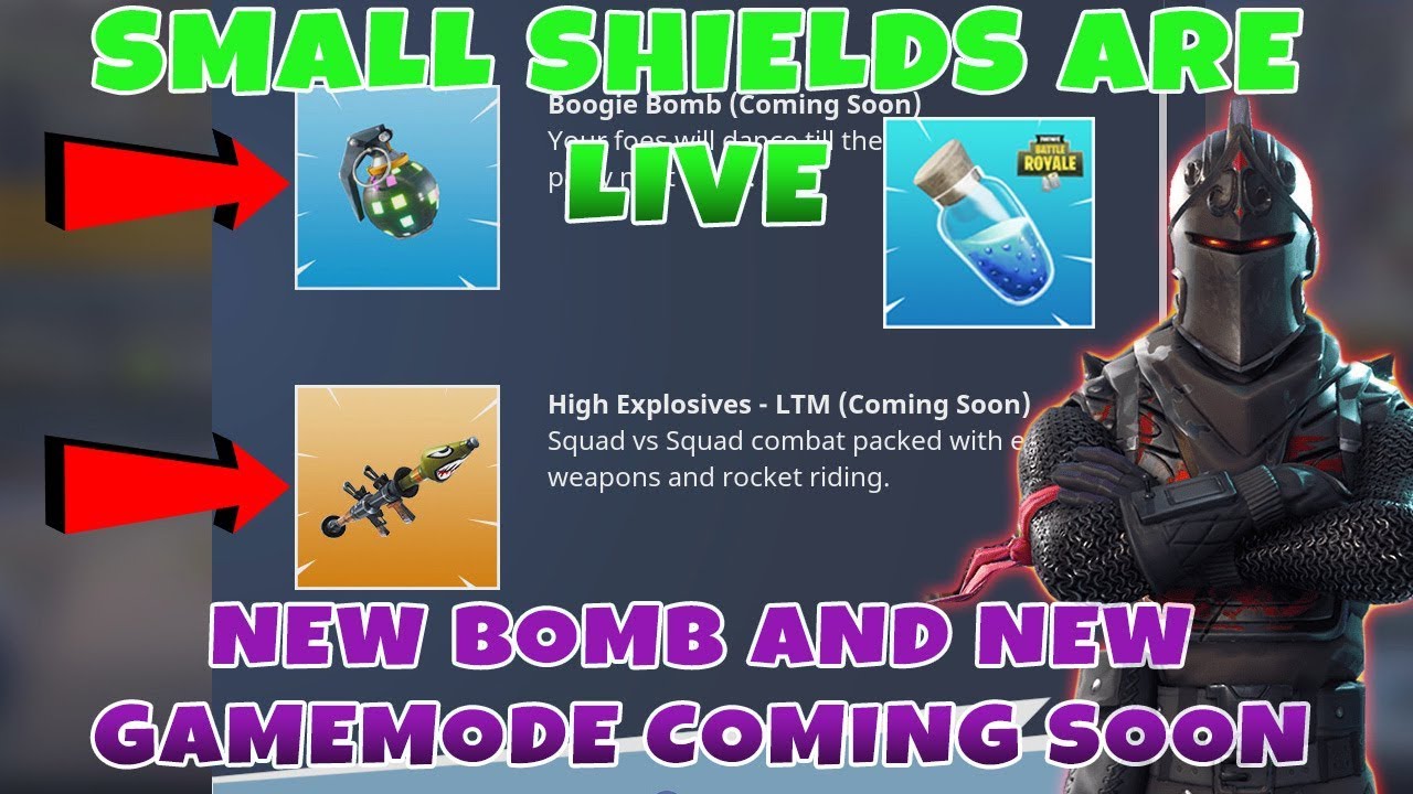 fortnite small shields gameplay new boogie bomb and new high explosives limited time gamemode youtube - ltm meaning fortnite