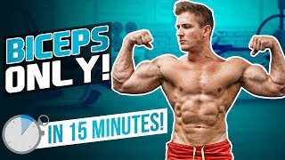 Biceps Workout From Home! | LIMITED EQUIPMENT (MUSCLE BUILD - 15 MIN)