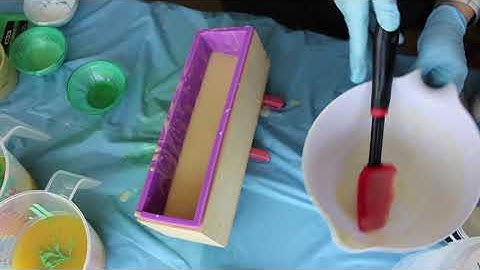 Cucumber Melon cold process soap (version 2)