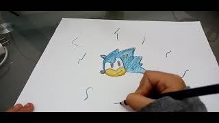 Cómo dibujar a Sonic Clásico Fácil!!! para niños. Cómo dibujar a Sonic Clásico Fácil!!! para niños.