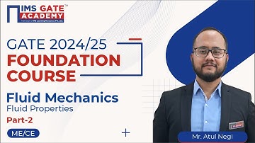 L3 Fluid Properties-2 Viscosity | Fluid Mechanics for GATE & PSU