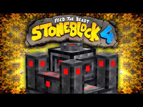 Minecraft StoneBlock 4 FORTRON GENERATION WIRELESS WORLD ENGINE CRAFTING 11 Modded Stoneblock 