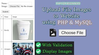 How To Upload Image Into MySQL Database & Display It Using PHP With Validation | PHP & MySQL
