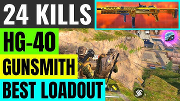 HG 40 BEST GUNSMITH ATTACHMENTS LOADOUT | COD Mobile Battle Royale | Gameloop Emulator 7.1
