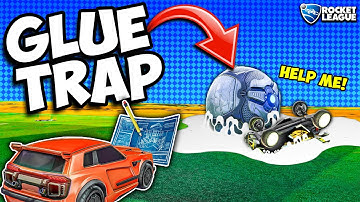 I added GLUE TRAPS to Rocket League Build Mode