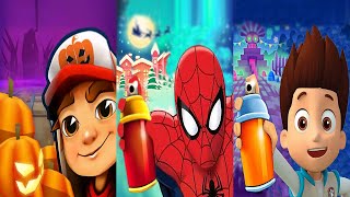 Subway Surfers vs Subway Spider Run vs Paw Patrol Run Android Gameplay screenshot 3