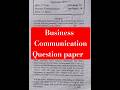 BBS 2nd Year Business Communication Question paper