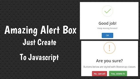 How to Make an Animation Alert box using JavaScript tutorial 20 2021