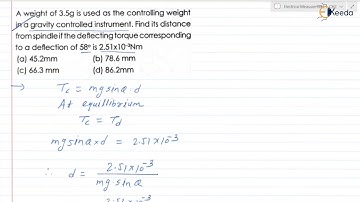 Numerical: Torque | Basics of Electrical Instruments | GATE IE Electrical & Electronics Measurement