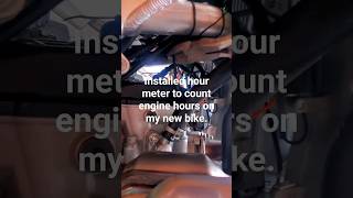 Celebrity Installed an hour meter to count the engine hours on my new bike. Wealth