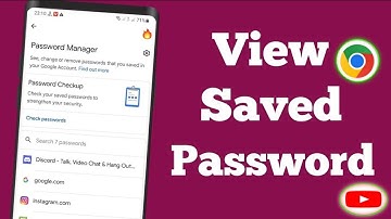 How To View Saved Passwords on Your Mobile || How to know all password saved in your google account