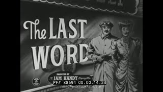 1949 CHEVROLET PROMOTIONAL FILM 'THE LAST WORD'  88694