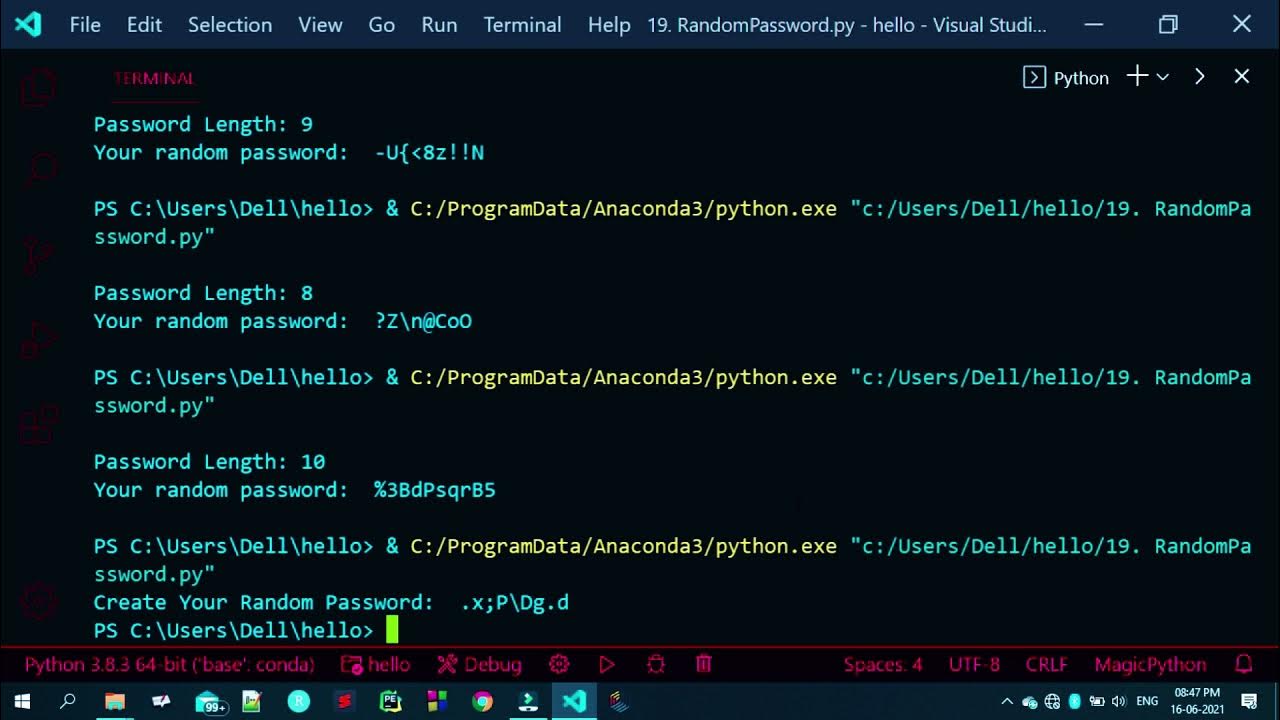 Функция генератор python. Генераторы Python. Генератор паролей Python через рандом. Функция Random в Python.