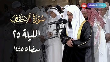 سورة الأحقاف كاملة بصوت الشيخ أنس العمادي قيام 25 رمضان 1445 هـ