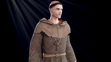 Medieval Monk Turntable