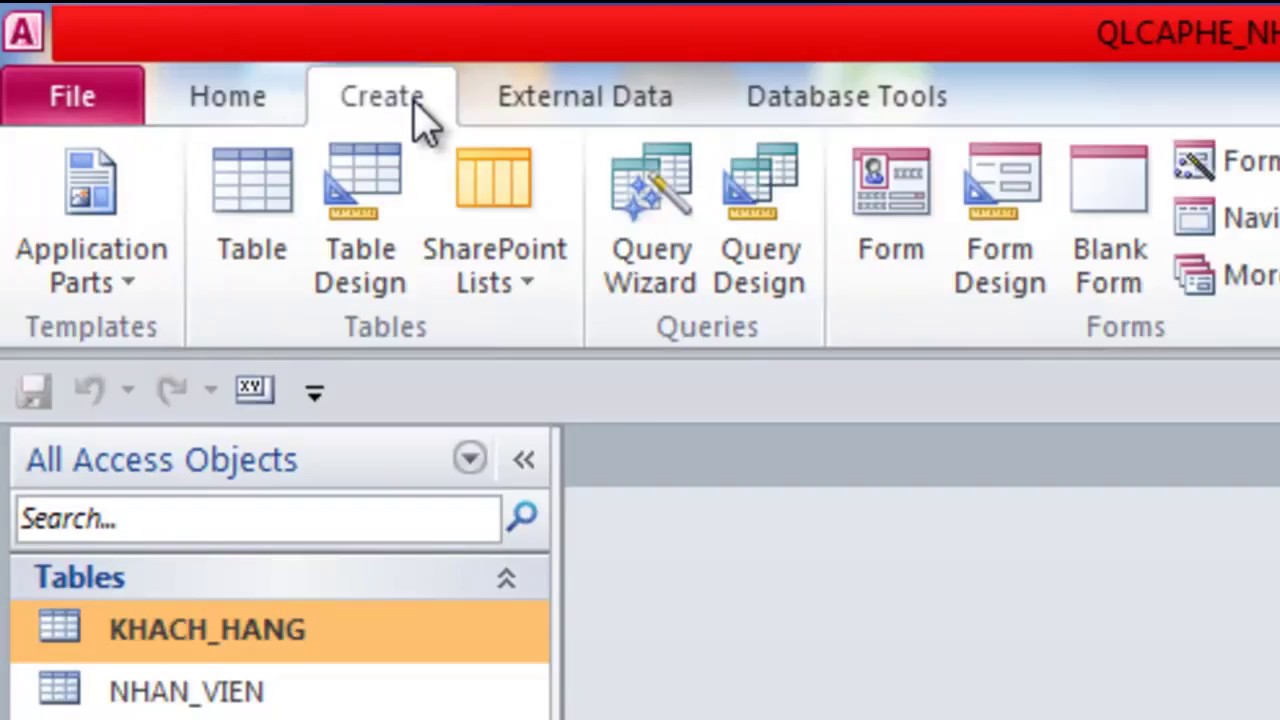 Hướng Dẫn Hướng Dẫn Tạo Biểu Mẫu Trong Access 2010 Cho Người Mới Bắt Đầu