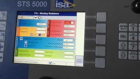 STS 5000 CT Winding Test Application