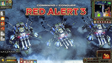 Red Alert 3 Remix MOD Soviet TD Tower Defense Gameplay |