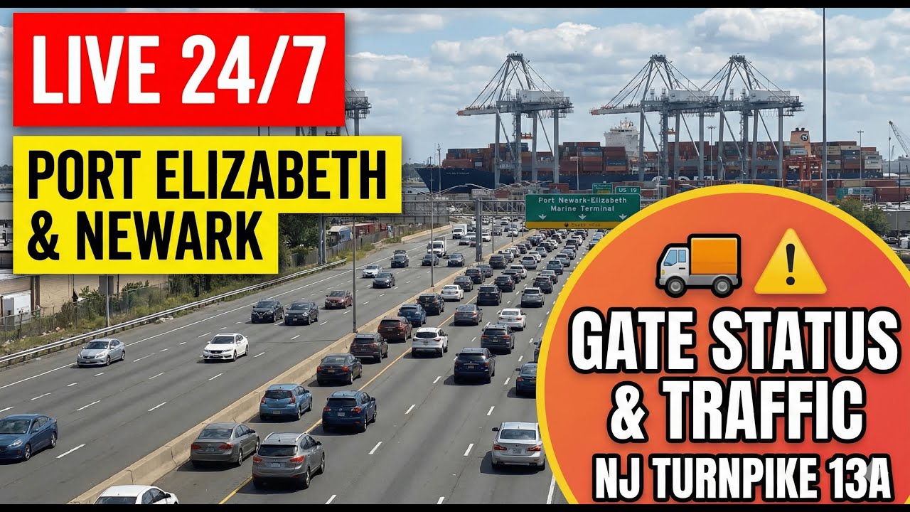 Snow Port Elizabeth Live Cam: North Ave E & McLester St | APM Terminals Traffic. 