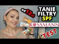 FILTRY do Twarzy z ROSSMANN 'a ☀ TANIE kremy SPF 🧴 już od 12 zł. 💥 Test " NA ŻYWO "😱 HIT czy KIT ? 🤔