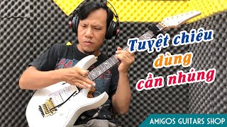 Sử dụng cần nhún 2 chiều thật Pro như danh thủ Steve Vai - học đàn guitar điện online