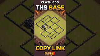 Best TH9 WAR Base Layout | Clash of Clans