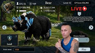 Rank ⚡Lead LVL 52 Bear 🐻 Animal Game: Family Simulator - WildCraft & The Wolf