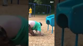 Ouch! 😂🛝 #Playground #Funny #Fail #Shorts