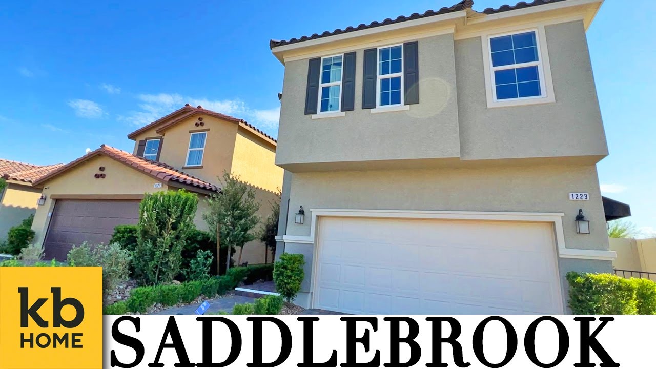 KB Homes Saddlebrook in North Las Vegas! 3 Homes in 1 Video. Plans 1203