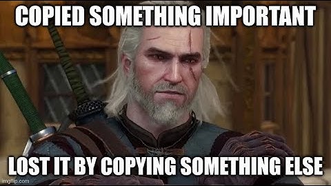 Every computer guy issue with clipboard