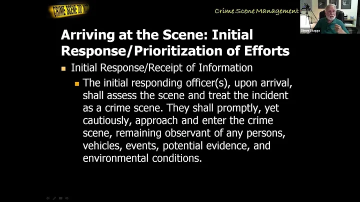 Four Major Phases of Crime Scene Investigation - Part 1