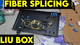 6 core Fiber Optical Splicing With 24 Port LIU || Full Installation || Beginner Watch this video