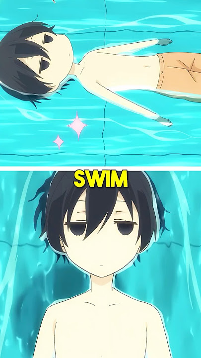 He is so lazy that he sleeps while swimming
