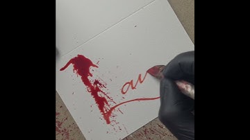 Splatter Calligraphy Name Request no.884