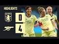 HIGHLIGHTS | Aston Villa vs Arsenal (0-4) | Little with her 150th goal, McCabe from 40 yards!