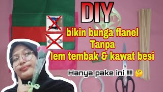 cara mengkakukan kain flanel || tutorial cara mengeraskan kain flanel dengan lem rajawali