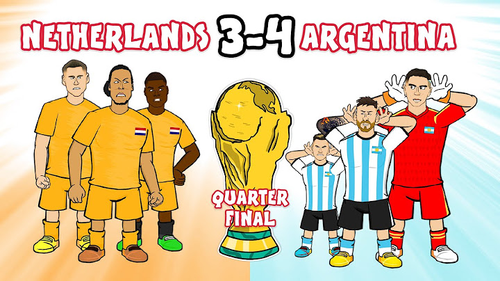 Argentina BEAT Netherlands on penalties! (World Cup 2022 Cartoon Messi 2-2 4-3 Goals Highlights)