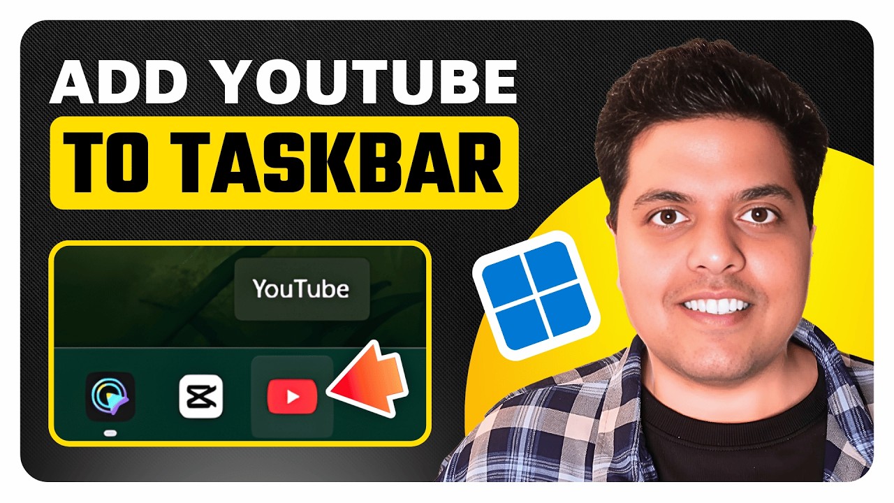 How To Add YouTube To Taskbar on Windows 11 (Easy Guide) - YouTube