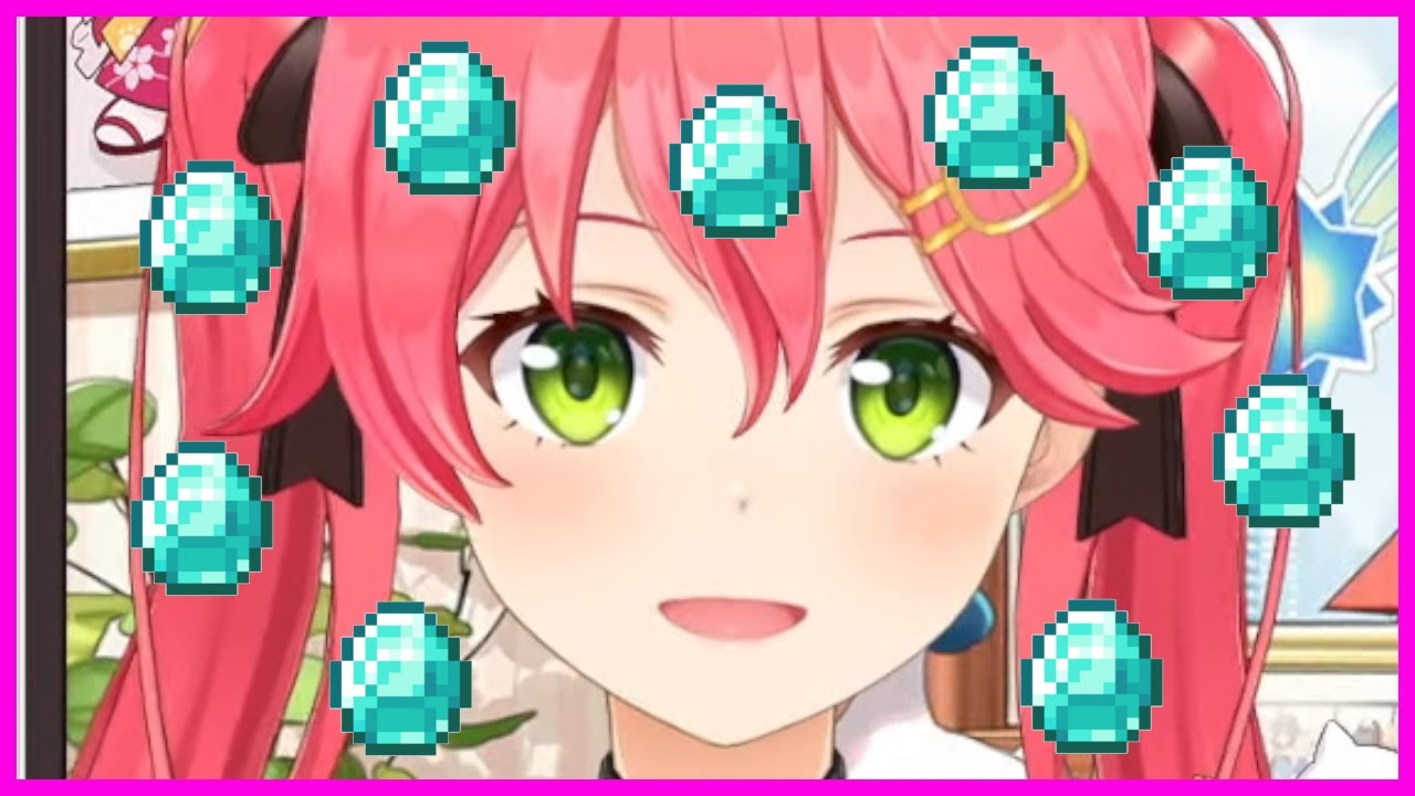 Sakura Miko got the Diamond Fever [Hololive, Minecraft]
