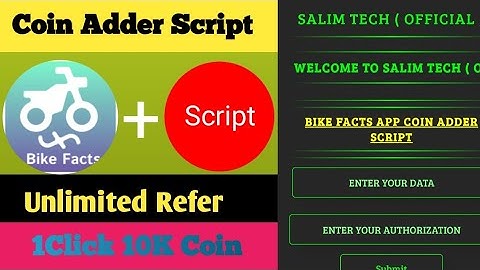 Bike Facts App Coin Adder Script | Bike Facts App Refer Script | Bike Facts App | Bike Facts