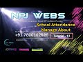 Tutorial 12 School Attendance Manage About Hindi Video NPJ Webs || npjwebs