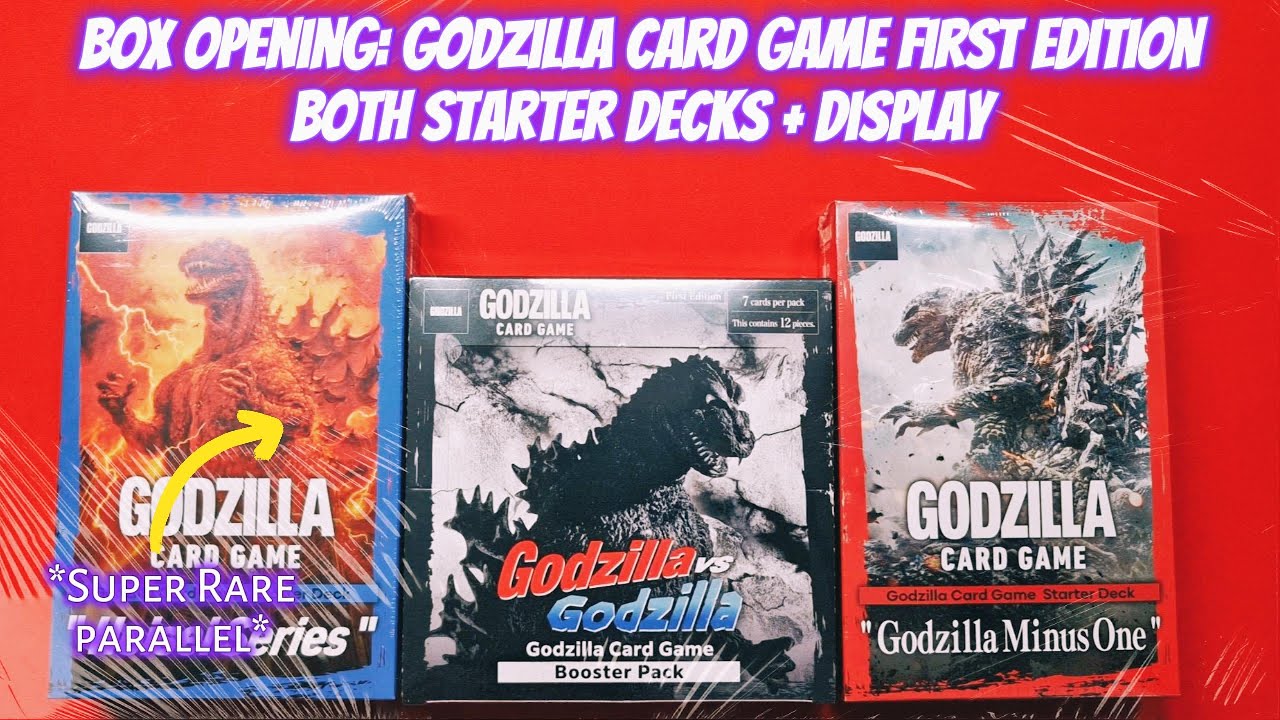 Box opening: Godzilla Card Game First Edition - 2 Starter Decks