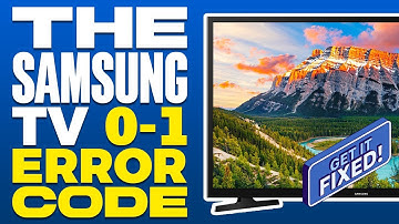 How To Fix The Samsung TV 0 1 Error Code (2025)