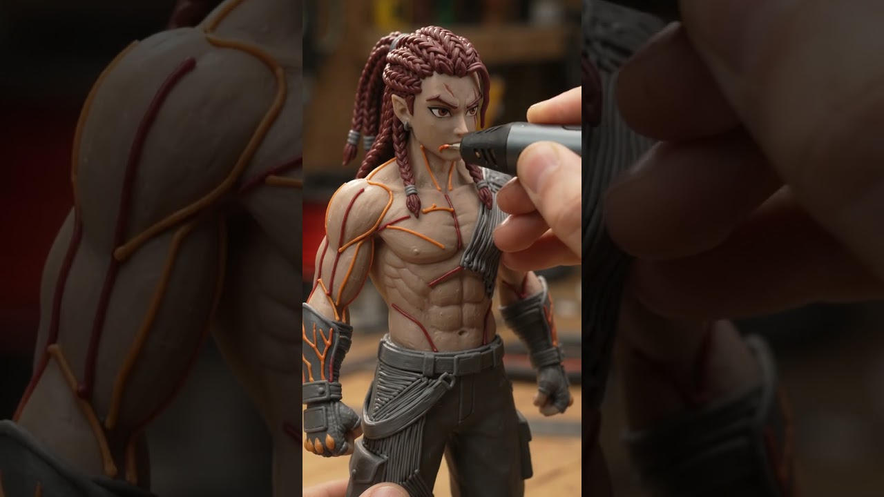 Created an Anime Fighter With a 3D Pen