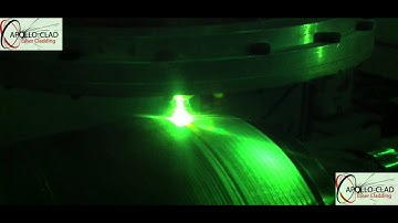 Apollo-Clad: OD Laser Cladding - Tungsten Carbide on Bevel (Normal Speed)